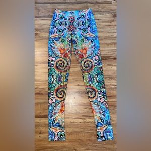 Trippy chakra festival leggings rave wear unisex